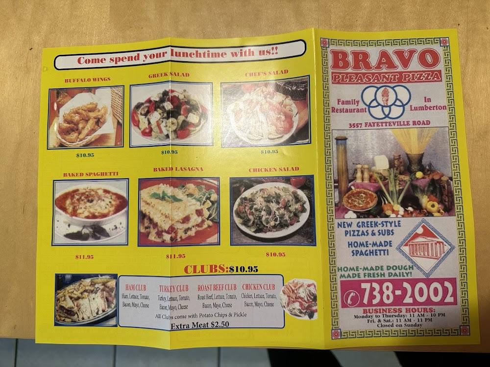 Bravo Pleasant Pizza Inc Menu image 3